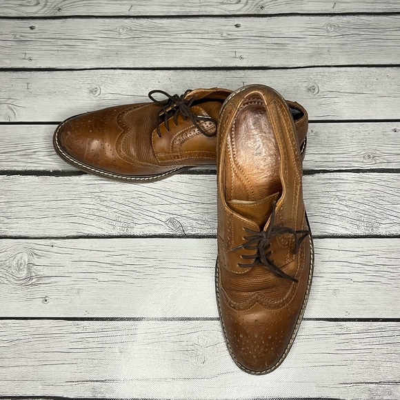 Alfani Brown Lace Up  Dress Shoes - Picture 3 of 4